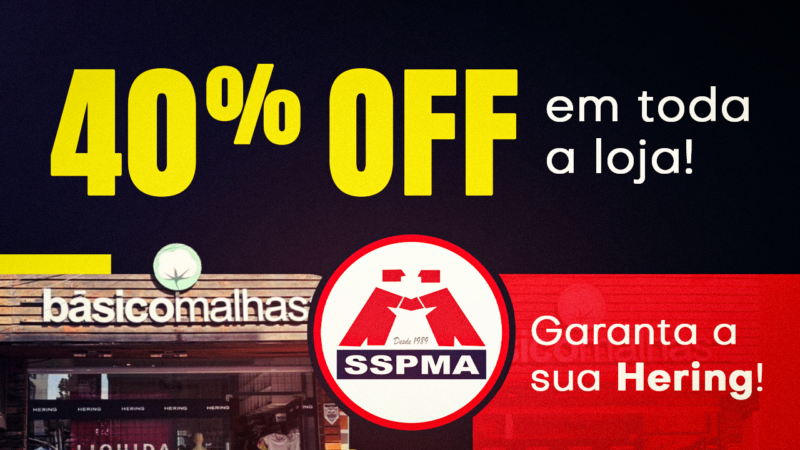 Básico Malhas garante 40% de desconto em toda a loja. Corre, porque é só até o dia 31 de agosto!
