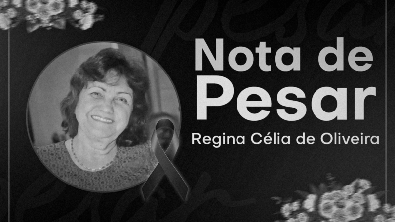 NOTA DE PESAR | SSPMA informa com pesar o falecimento da Assistente Social Regina Célia de Oliveira
