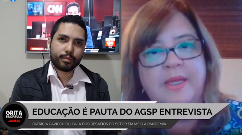 Diretora Patrícia Cavicchioli comenta desafios da Educação no programa “Grita São Paulo Entrevista”