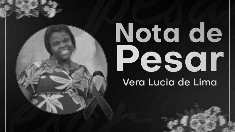 Informamos o falecimento da Servidora Vera Lucia de Lima, Varredora em Americana | Descanse em paz!