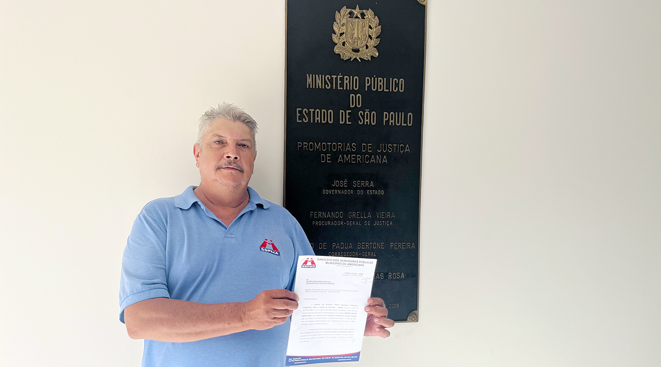 SSPMA informa Prefeitura, Câmara Municipal, MP e OAB (subsede Americana) sobre o próximo pleito sindical