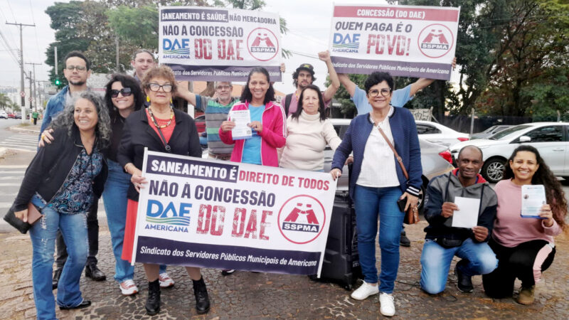 DAE é do POVO | Alertamos a população de Americana sobre os perigos da concessão do departamento à iniciativa privada