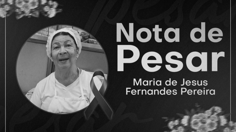Descanse em paz, Dona Maria | Lamentamos profundamente o falecimento da querida Cozinheira da Creche Tupã
