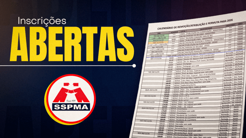Servidores da Educação: inscrições para Remoção, Atribuição e Permuta do ano letivo 2026 estão abertas. Confira!