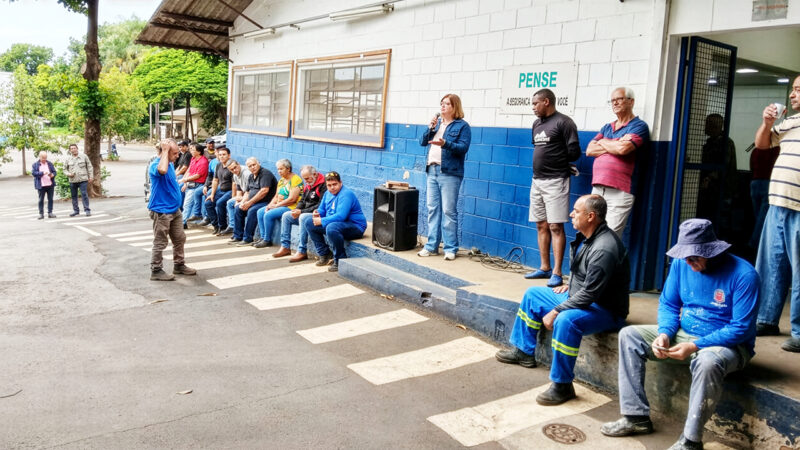 Garagem Municipal | Nova diretoria do SSPMA inicia gestão com diálogo nos postos de trabalho
