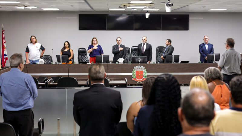 Lideranças presentes na posse da diretoria do SSPMA reafirmam compromissos com o funcionalismo municipal