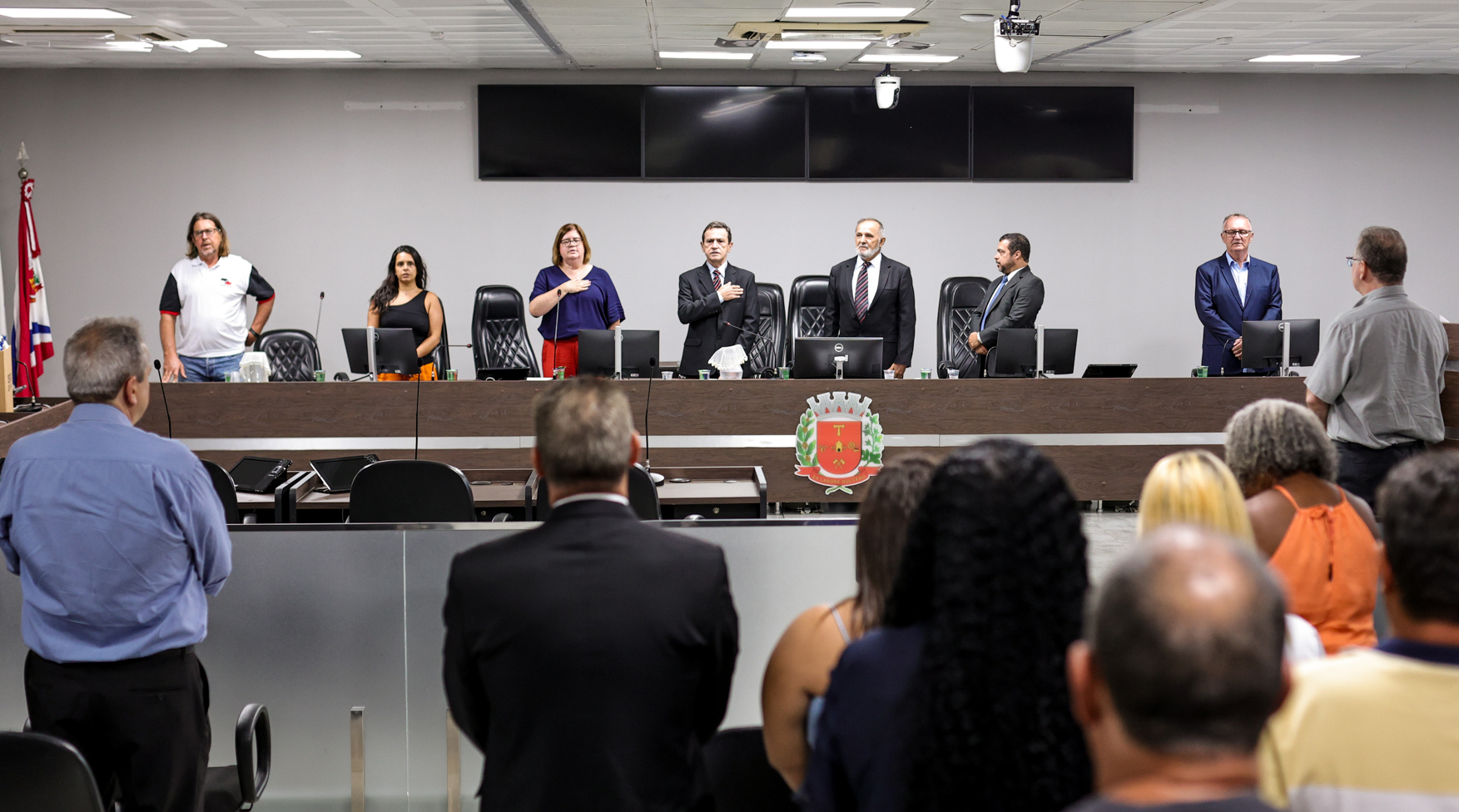 Lideranças presentes na posse da diretoria do SSPMA reafirmam compromissos com o funcionalismo municipal